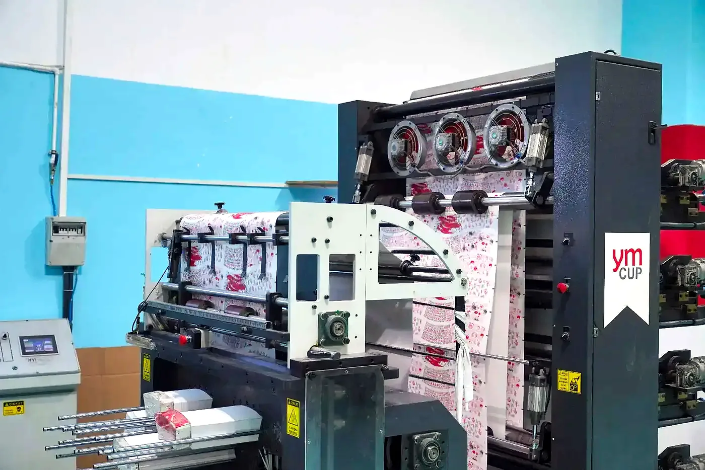 Paper cup printing and die-cutting machine