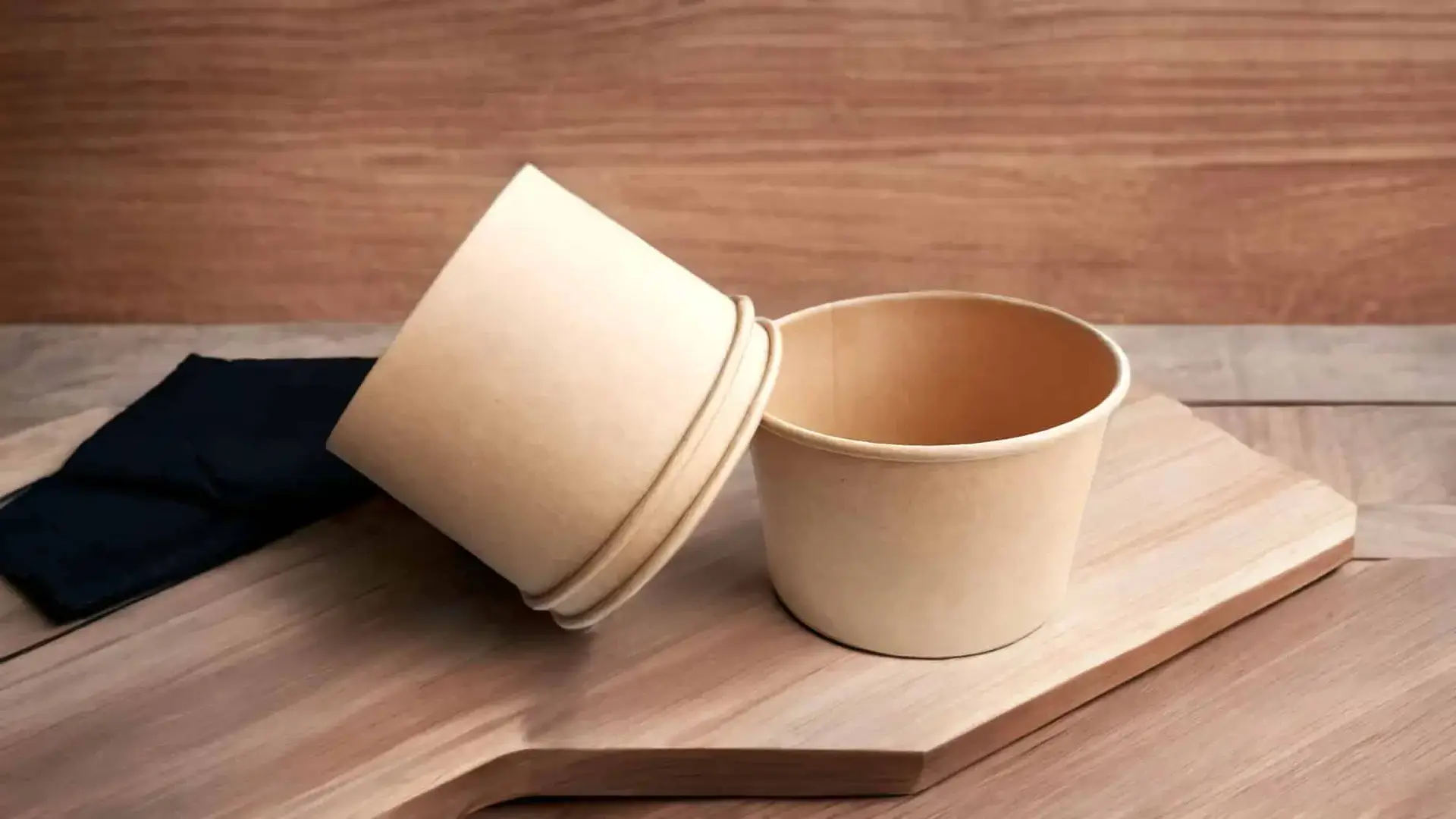 Damla Cup Düz Kraft Karton Çorba Kasesi 16 Oz 3 Damla Cup Düz Kraft Karton Çorba Kasesi 16 Oz